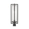 Z-Lite Aura 1 Light Outdoor Post Mount Fixture, 8in. W x 24.5in. H, Black 5013PHBS-BK - alternate 6